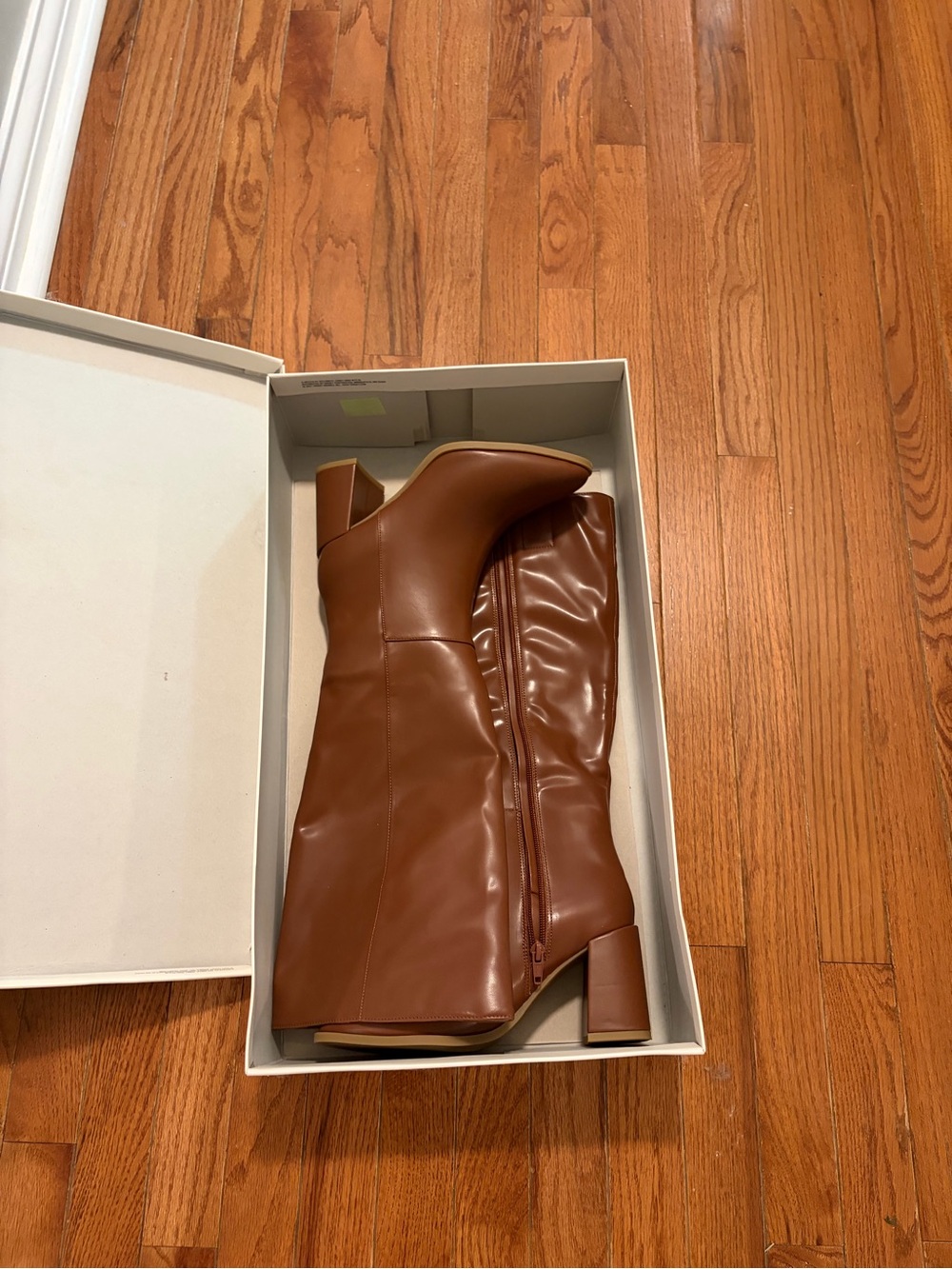 a new day Brown Camel Block Heel Boots